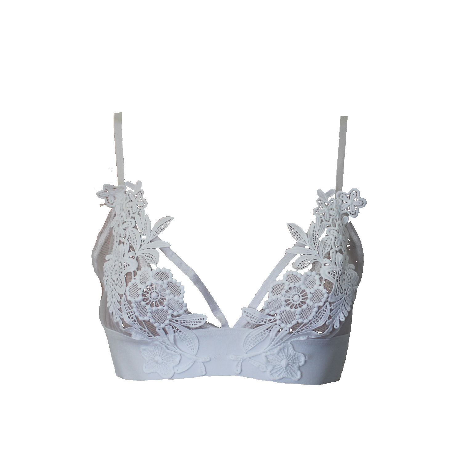 Tiffany Bralette - White - The Affective